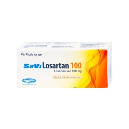 Thuốc Savi Losartan 100 Điều Trị Tăng Huyết áp, Suy Tim