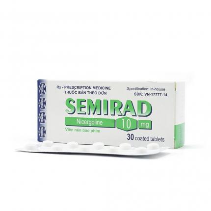Thuốc Semirad Rối loạn tuần hoàn não, mất trí