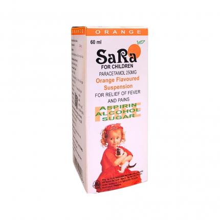 Thuốc Siro Sara Điều Trị Hạ Sốt, Giảm đau Hương Cam