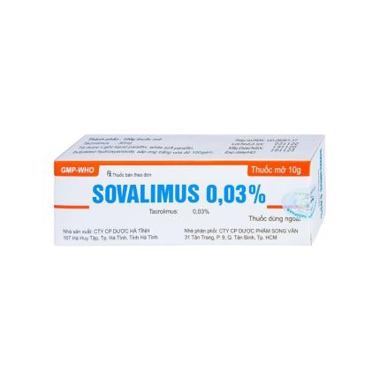Thuốc Sovalimus 003% Tuýp 10g