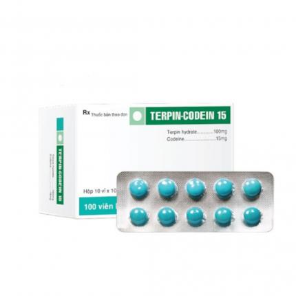 Thuốc Terpin Codein 15mg TV Pharm làm giảm ho