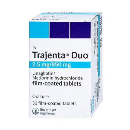 Thuốc Trajenta Duo 2,5mg/500mg Điều Trị Tiểu Đường Tuýp 2