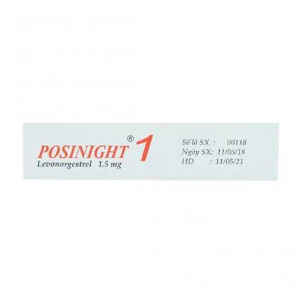 Mặt bên tránh thai khẩn cấp Posinight 1 Agimex