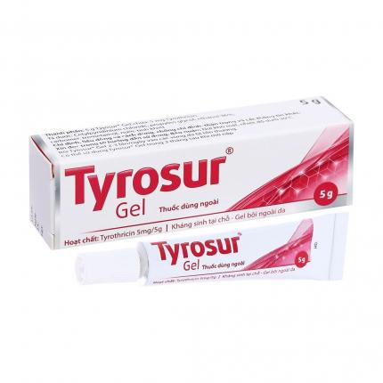 Thuốc Tyrosur gel Điều trị và phòng ngừa nhiễm khuẩn