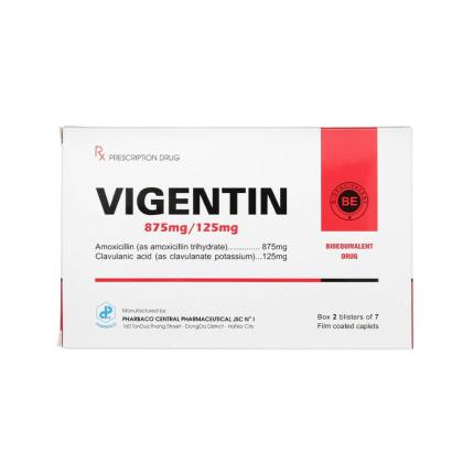 Thuốc Vigentin 875mg/125mg Pharbaco