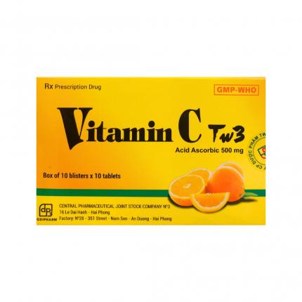 Thuốc Vitamin C TW3 (500mg) - Điều trị thiếu hụt Vitamin C