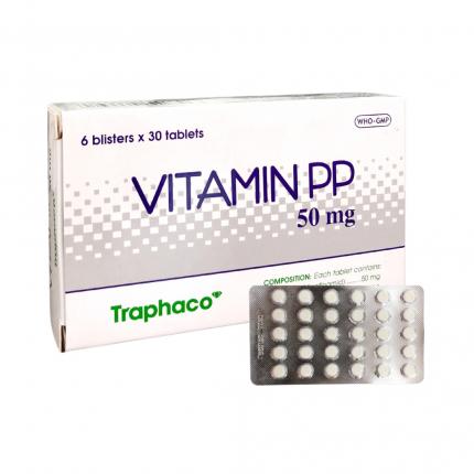 Thuốc Vitamin PP (50mg) - Điều trị thiếu vitamin PP và bệnh Pellagra