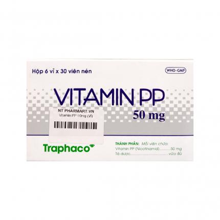 Thuốc Vitamin PP (50mg) - Điều trị thiếu vitamin PP và bệnh Pellagra