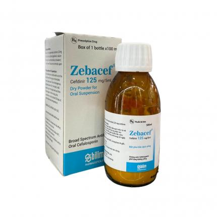 Thuốc Zebacef 125mg/5ml - Điều trị nhiễm khuẩn