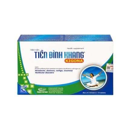 Tiền Đình Khang Kigona - Tăng cường tuần hoàn máu não
