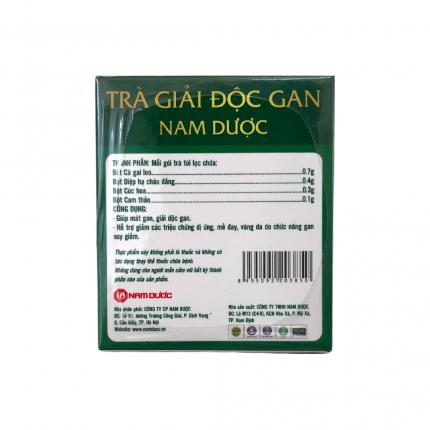 Thành phần của Trà Giải Độc Gan Nam Dược