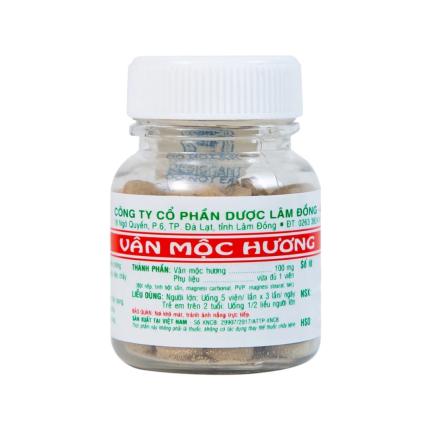 Viên uống Vân Mộc Hương Ladophar hỗ trợ giảm các triệu chứng rối loạn tiêu hóa