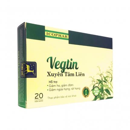 Vegtin Xuyên Tâm Liên - Giảm Ho, Đờm, Ngứa Họng