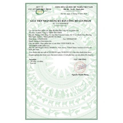 Vein Forte (30 viên) - Tăng sức bền thành mạch