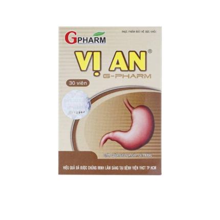 Vị An GPharm - Giảm đau dạ dày tá tràng hộp 30 viên