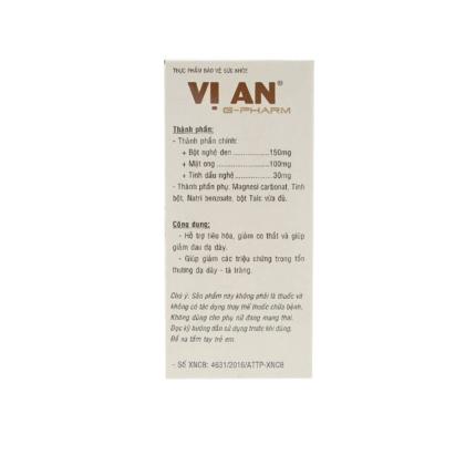 Vị An GPharm - Giảm đau dạ dày tá tràng hộp 30 viên)
