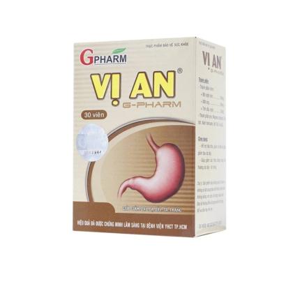 Vị An GPharm - Giảm đau dạ dày tá tràng hộp 30 viên