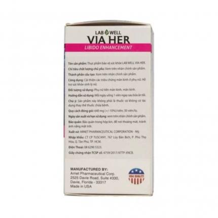 Via Her - Hỗ trợ chức năng sinh lí ở nữ giới