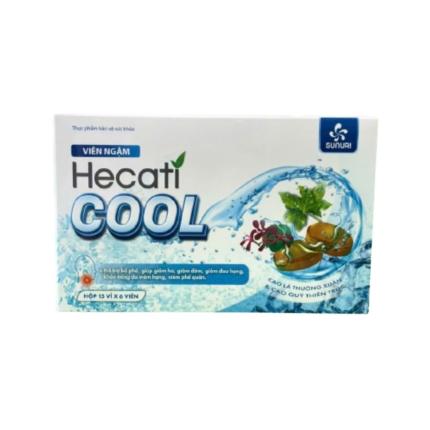 Viên Ngậm Hecati Cool (Hộp 15 Vỉ X 6 Viên)