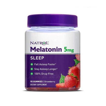 Viên nhai hỗ trợ ngủ ngon Natrol Gummies Melatonin 5mg (90 viên)