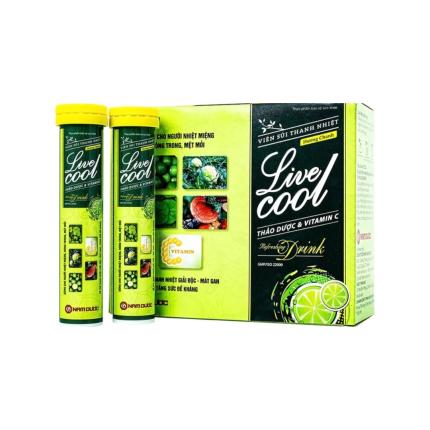 Viên Sủi Livecool Hương Chanh Thanh Nhiệt, Giải độc, Mát Gan