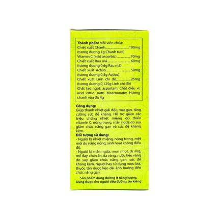 Viên Sủi Livecool Hương Chanh Thanh Nhiệt, Giải độc, Mát Gan (1)