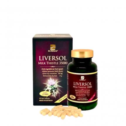 Viên uống bổ gan LiverSol Milk Thistle 3500 - Hỗ trợ chức năng gan