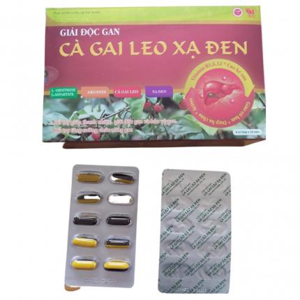 Viên uống Cà gai leo Xạ đen Hải Linh - Giải độc gan