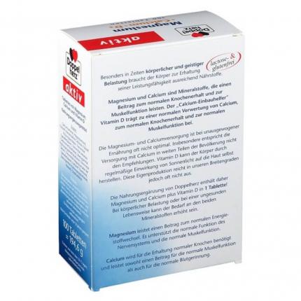 Viên uống Doppelherz aktiv Magnesium + Calcium + D3 hộp 30 viên