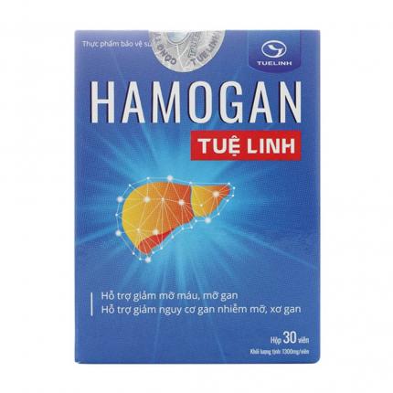 Viên uống Hamogan Tuệ Linh hạ men gan, giải độc gan hộp 30 viên