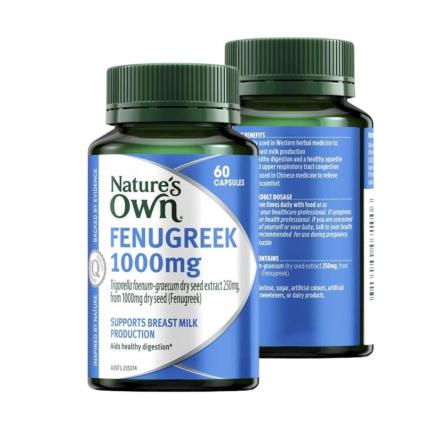 Viên uống lợi sữa Nature's Own Fenugreek 1000mg