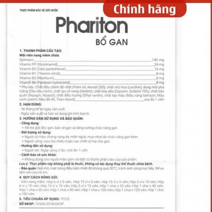 Viên uống Phariton Bổ Gan