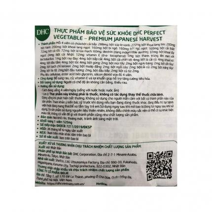 DHC rau củ 15 ngày