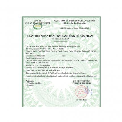 DHC rau củ 15 ngày