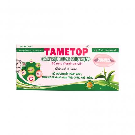 Viên Uống Tametop Hỗ Trợ Giảm Triệu Chứng Nhiệt Miệng (2)
