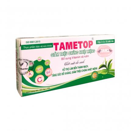Viên Uống Tametop Hỗ Trợ Giảm Triệu Chứng Nhiệt Miệng