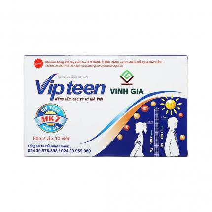 Vipteen - Hỗ trợ phát triển chiều cao và trí tuệ cho trẻ