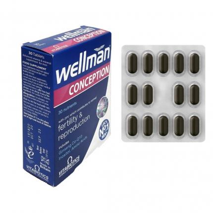 Vitabiotics Wellman Conception hôp 3 vỉ x 10 viên