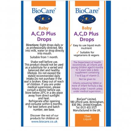 Vitamin A, C, D tổng hợp Biocare