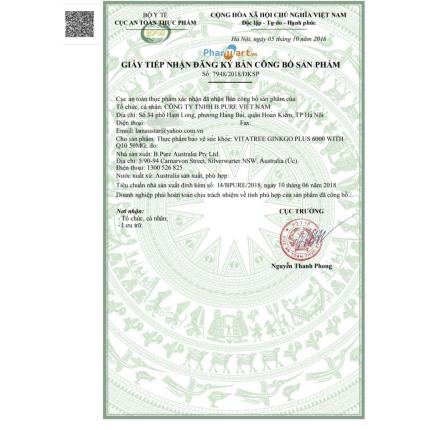 Giấy đăng ký sản phẩm