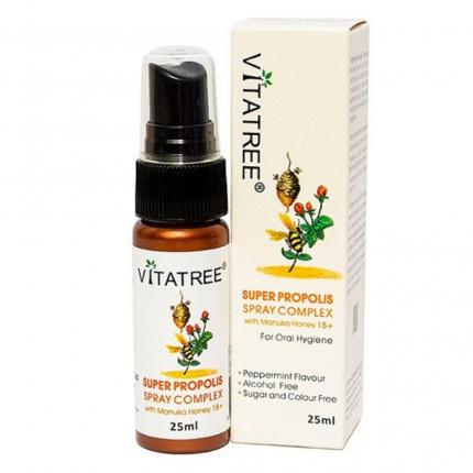 Vitatree Super Propolis Spray Complex with honey xit hong keo ong den