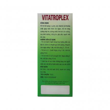 Vitatroplex - Bổ sung vitamin tổng hợp cho bé chai 120ml