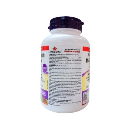 Webber Naturals Magnesium Bisglycinate 200mg Bo Sung Magie Ho Tro Xuong Va Rang 697437d3bfc3f