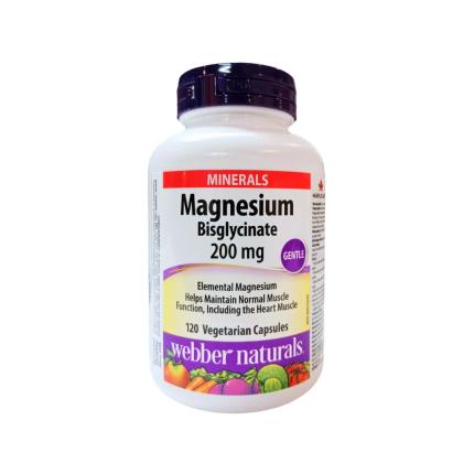 Webber Naturals Magnesium Bisglycinate 200mg
