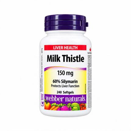 Webber Naturals Milk Thistle 150mg - Bảo vệ và hỗ trợ chức năng gan