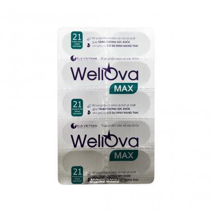 WellOva Max - Hỗ trợ nâng cao chất lượng trứng ở phụ nữ