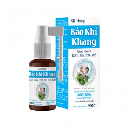 Xịt họng Bảo Khí Khang - Hỗ trợ các bệnh đường hô hấp