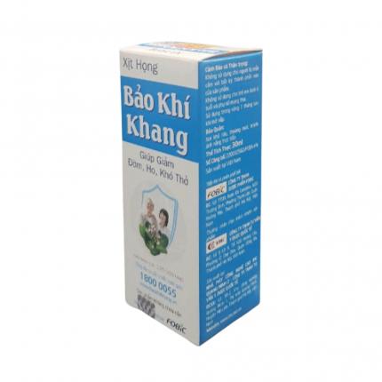 Xịt họng Bảo Khí Khang - Hỗ trợ các bệnh đường hô hấp