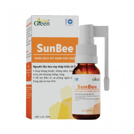 Xịt họng SunBee - Hỗ trợ giảm ho, dịu họng, kháng viêm