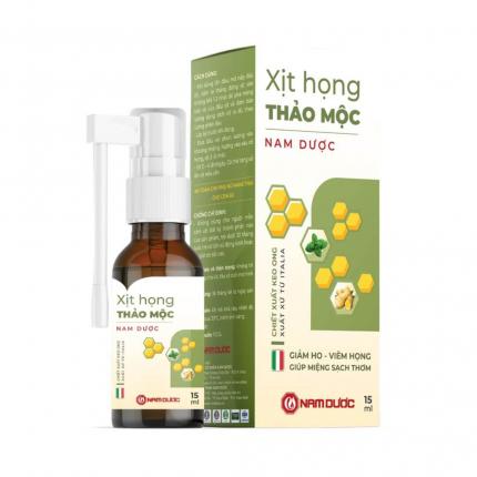 Xịt họng thảo mộc - giảm khản tiếng, giúp loãng đờm